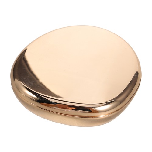 Golden metal sliding lid - metal,