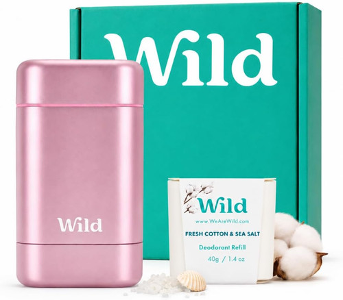 Refillable natural deodorant - natural,